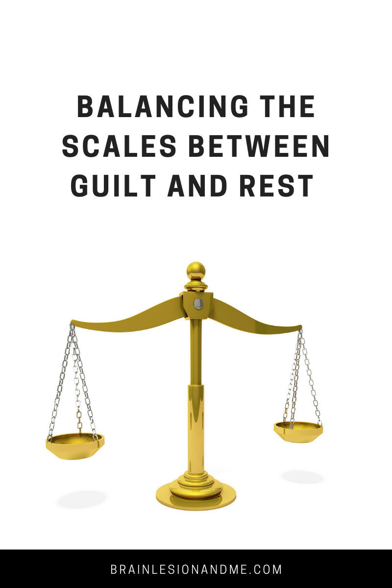 Alternative Cover for Balancing The Scales Between Guilt and Rest