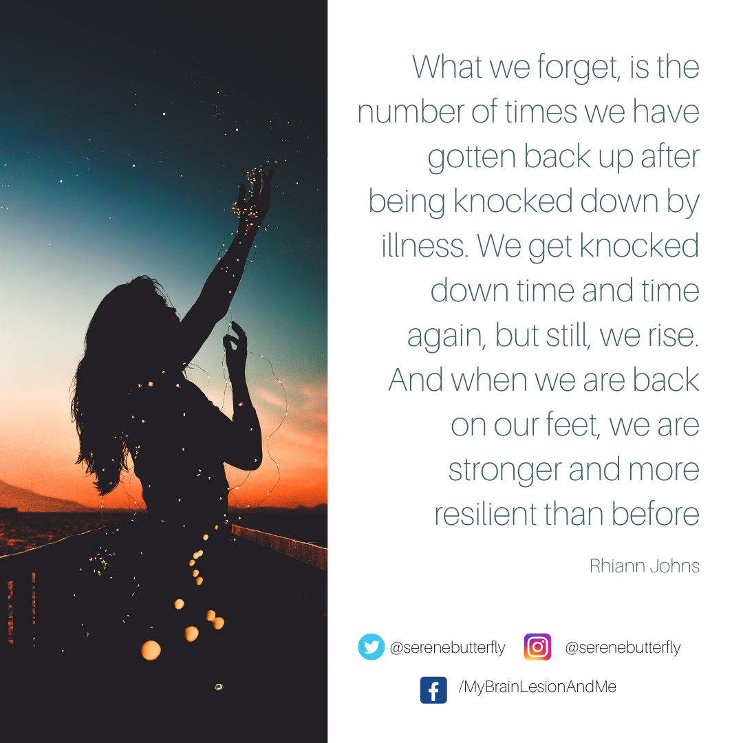 Am I A Warrior? No, I Am Just Enduring – My Brain Lesion and Me