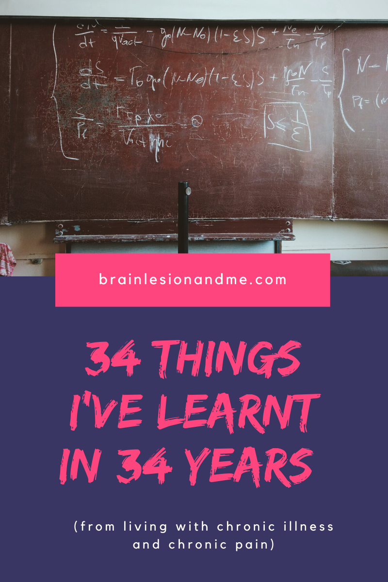 34 Things I've Learnt in 34 Years