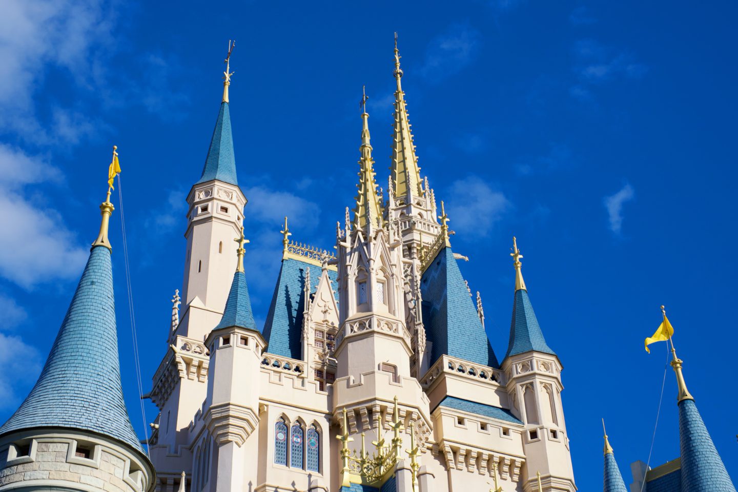 A beautiful image of the Cinderella Castle in Magic Kingdom but as experience teaches us, life is anything but a fairy tale