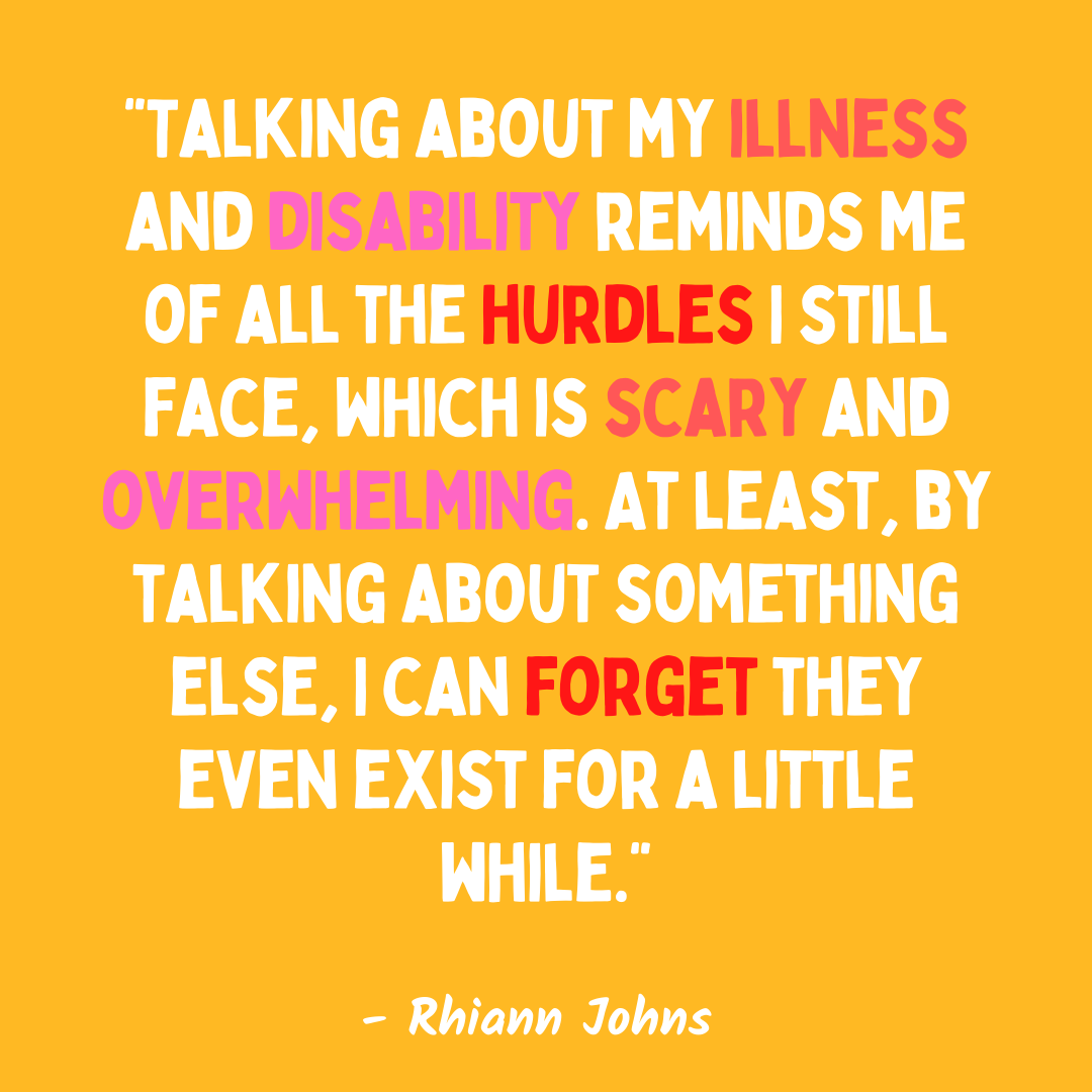 Disability Cannot Talk Sometimes, I Don't Want To Talk About It